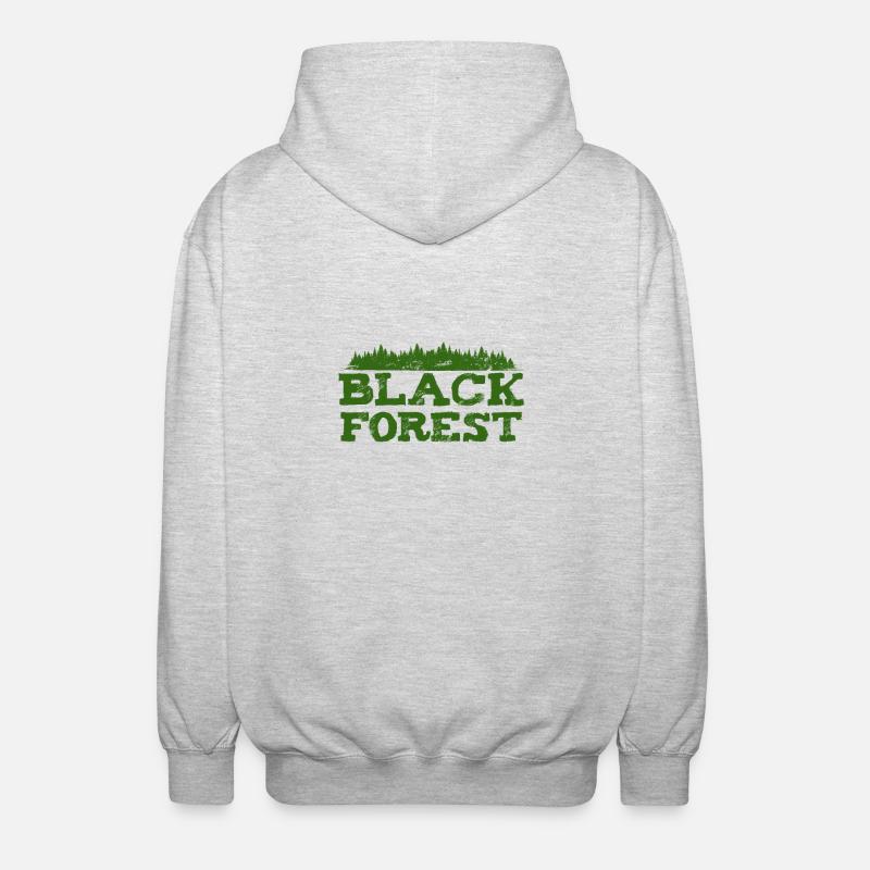 Schwarzwald Design - Unisex Kapuzenjacke - Hellgrau meliert