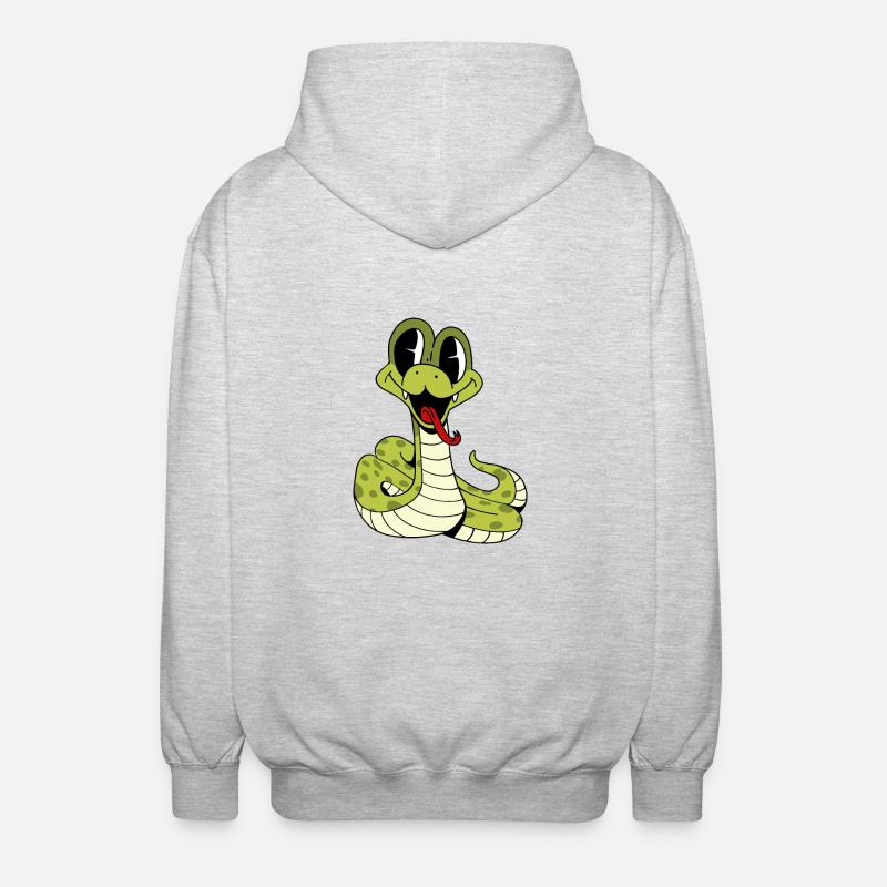 Mignon serpent mignon - Veste à capuche unisexe - gris clair chiné