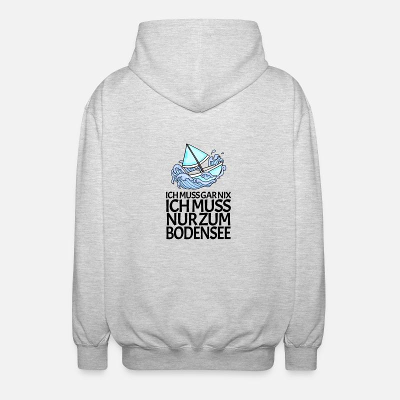 Bodensee - Unisex Kapuzenjacke - Hellgrau meliert