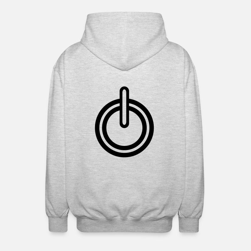 Alimentation Symbole - Veste à capuche unisexe - gris clair chiné