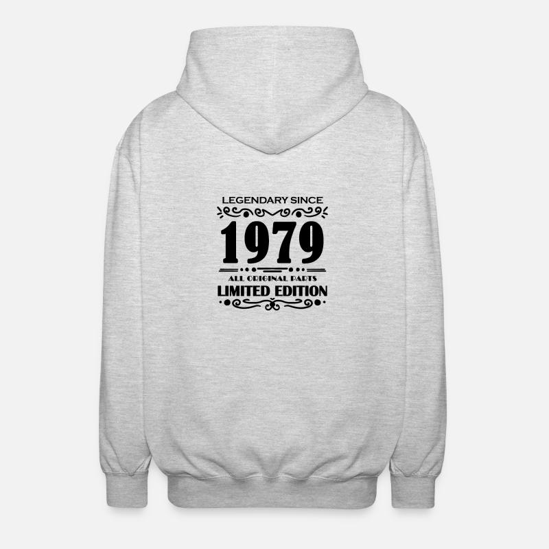 Année de construction 1979 - Veste à capuche unisexe - gris clair chiné