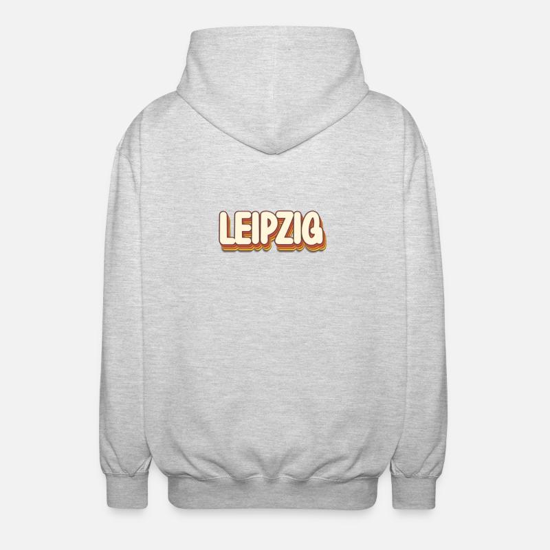 Leipzigerin Leipziger Leipzig - Veste à capuche unisexe - gris clair chiné