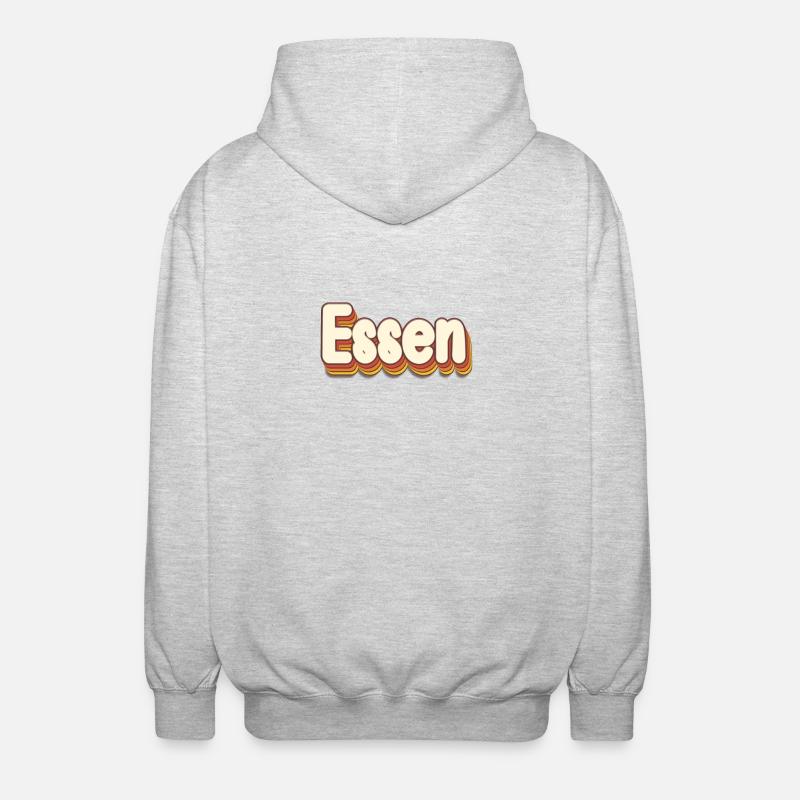 Essenerin Essener Essen - Veste à capuche unisexe - gris clair chiné
