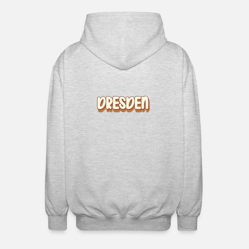 Dresdnerin Dresdner Dresden - Unisex Hooded Jacket - light heather grey