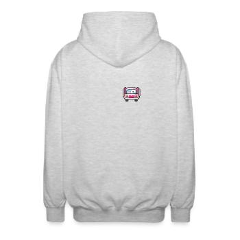 Truck Truck Bus Driver Truck Driver Women Design Pock - Unisex Hooded Jacket - light heather grey - Back - AI Model Male 185 light (185cm)