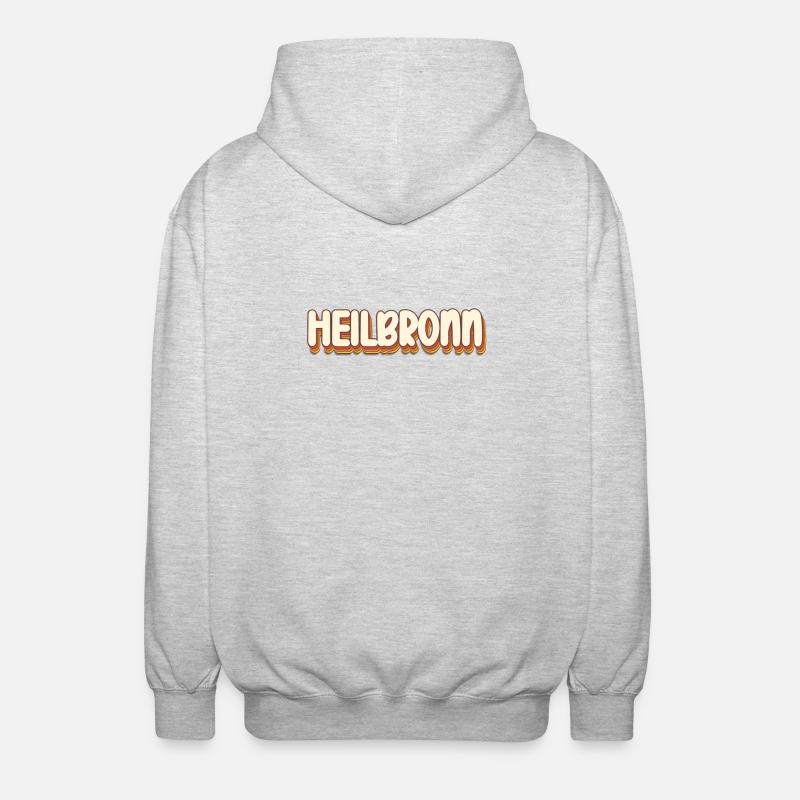 Heilbronnerin Heilbronner Heilbronn - Unisex Kapuzenjacke - Hellgrau meliert