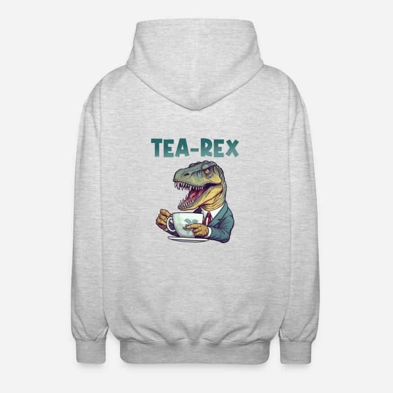 Teeliebhaber Tee Teetrinkerin Teetrinker - Unisex Kapuzenjacke - Hellgrau meliert