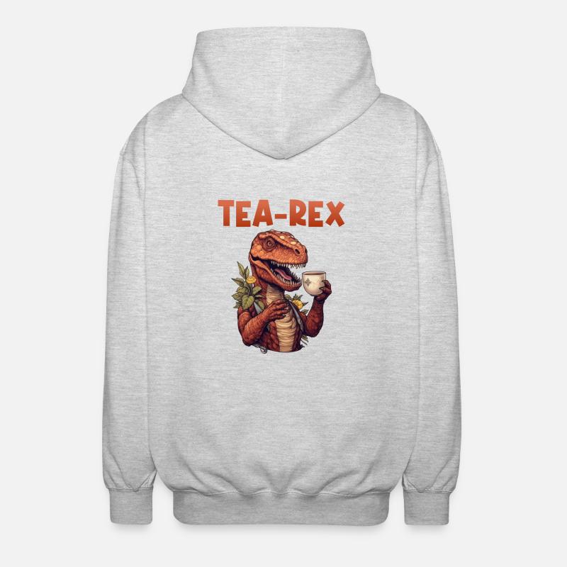 Teeliebhaber Tee Teetrinkerin Teetrinker - Unisex Kapuzenjacke - Hellgrau meliert