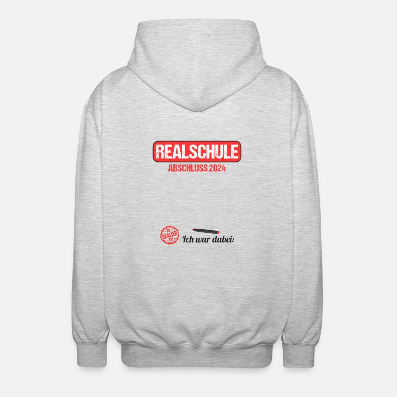 Lycée Jeunes Filles Lycée 2024 - Veste à capuche unisexe - gris clair chiné