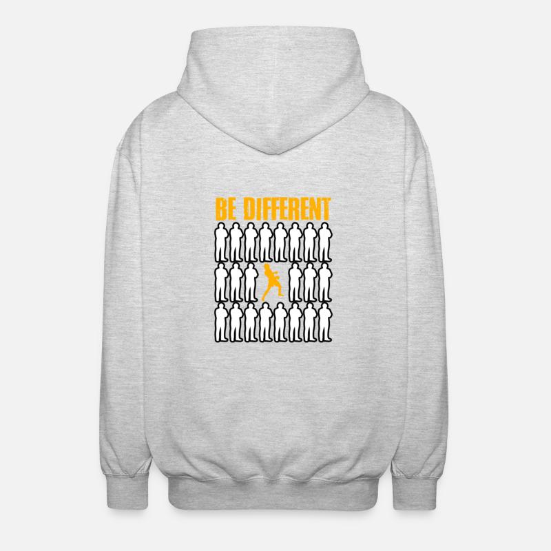 Sei anders Boxen - Unisex Kapuzenjacke - Hellgrau meliert