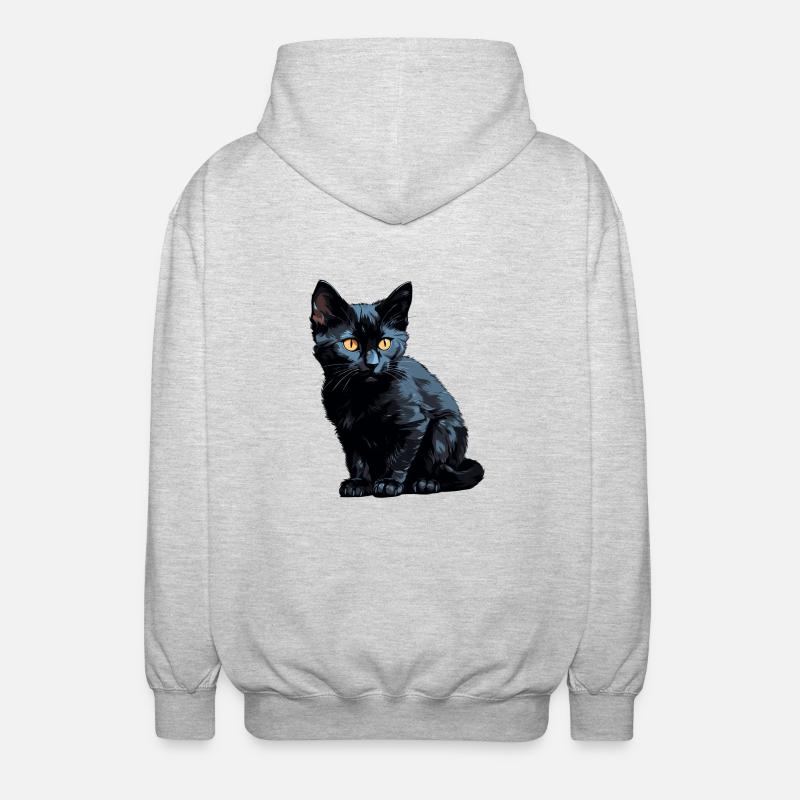 Chat de Bombay Bombay Katze - Veste à capuche unisexe - gris clair chiné