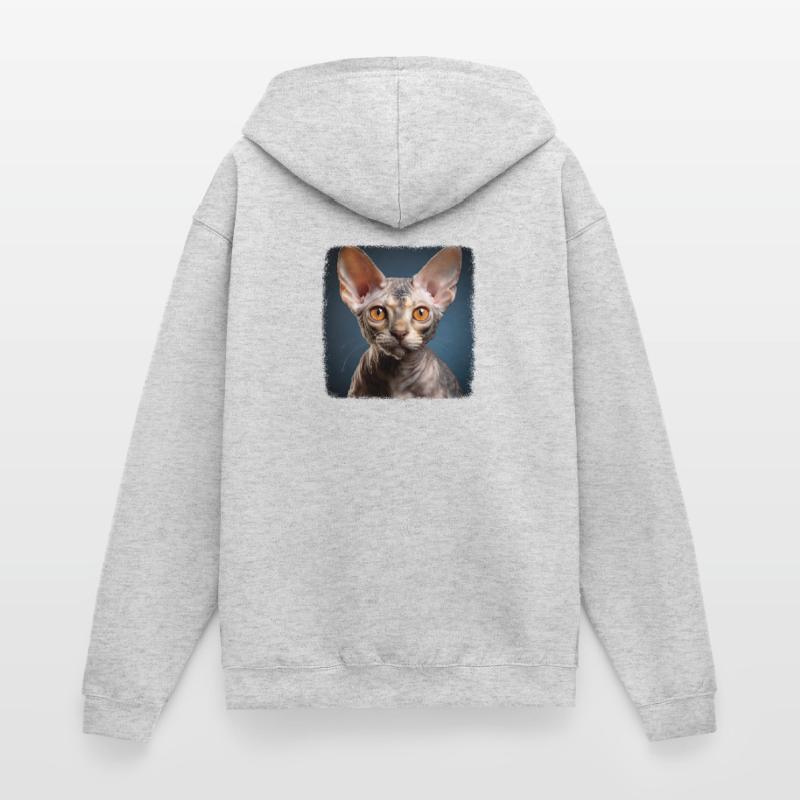 Chaton Devon Rex Chat Devon Rex Veste à capuche unisexe