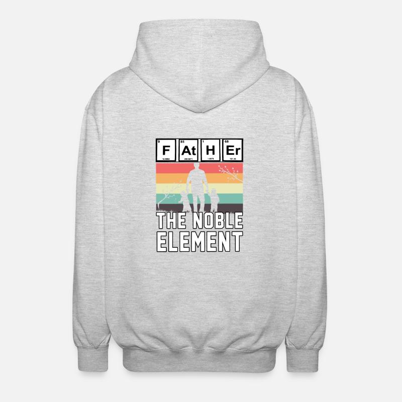 Père le noble élément - Veste à capuche unisexe - gris clair chiné