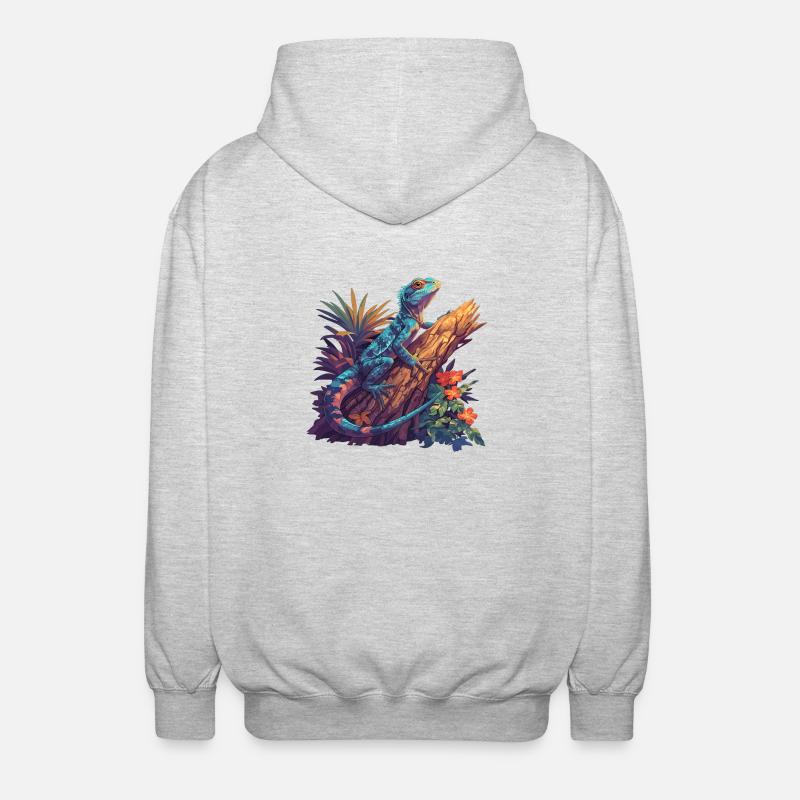 Agamen Agame - Veste à capuche unisexe - gris clair chiné
