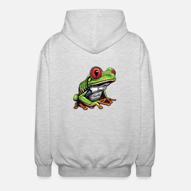 Rainette Baumfrösche Baumfrosch - Veste à capuche unisexe - gris clair chiné