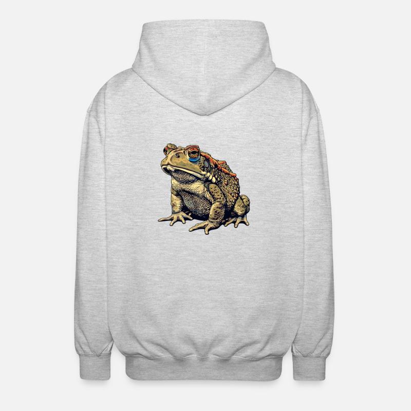 Toad Kröten Kröte - Unisex Kapuzenjacke - Hellgrau meliert