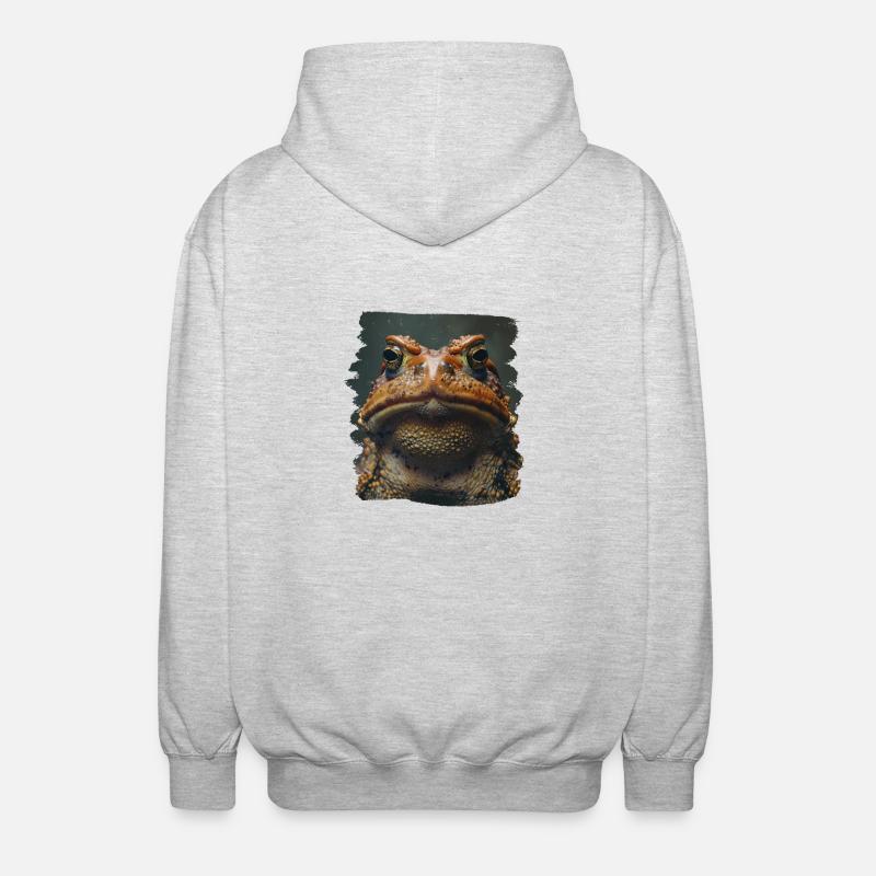Toad Kröten Kröte - Unisex Kapuzenjacke - Hellgrau meliert