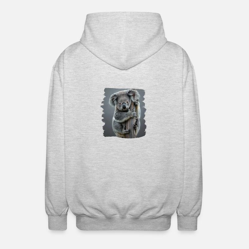 Koalas Koala - Unisex Hooded Jacket - light heather grey
