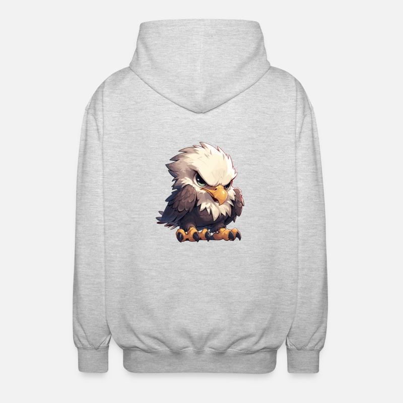 Bald Eagle Weißkopfseeadler - Unisex Kapuzenjacke - Hellgrau meliert