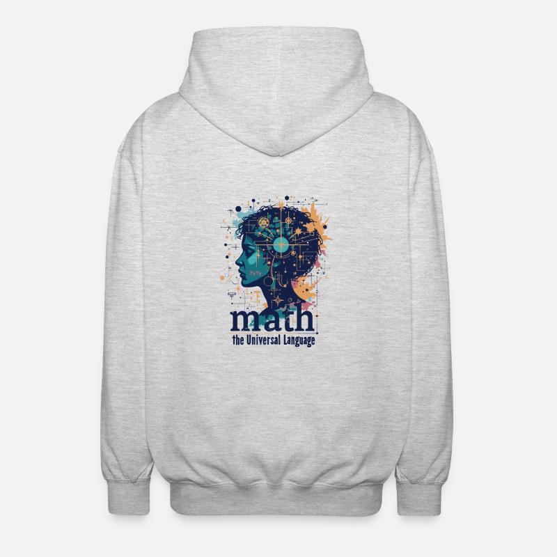 MATHEMATIK - Unisex Kapuzenjacke - Hellgrau meliert