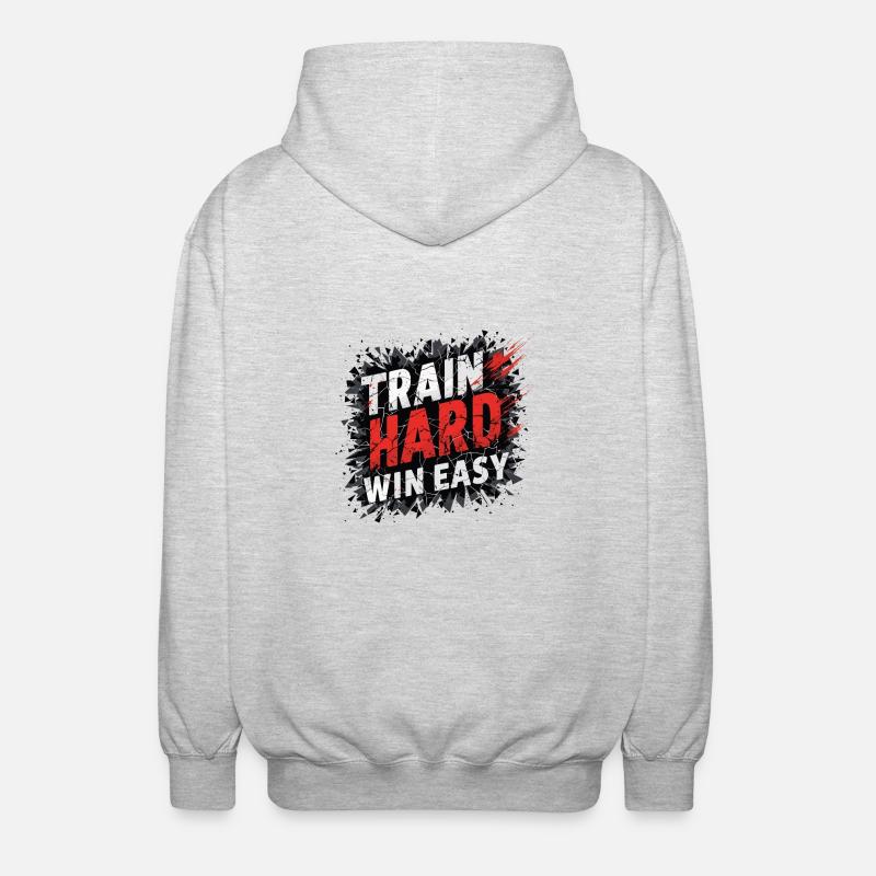 TRAIN - Veste à capuche unisexe - gris clair chiné