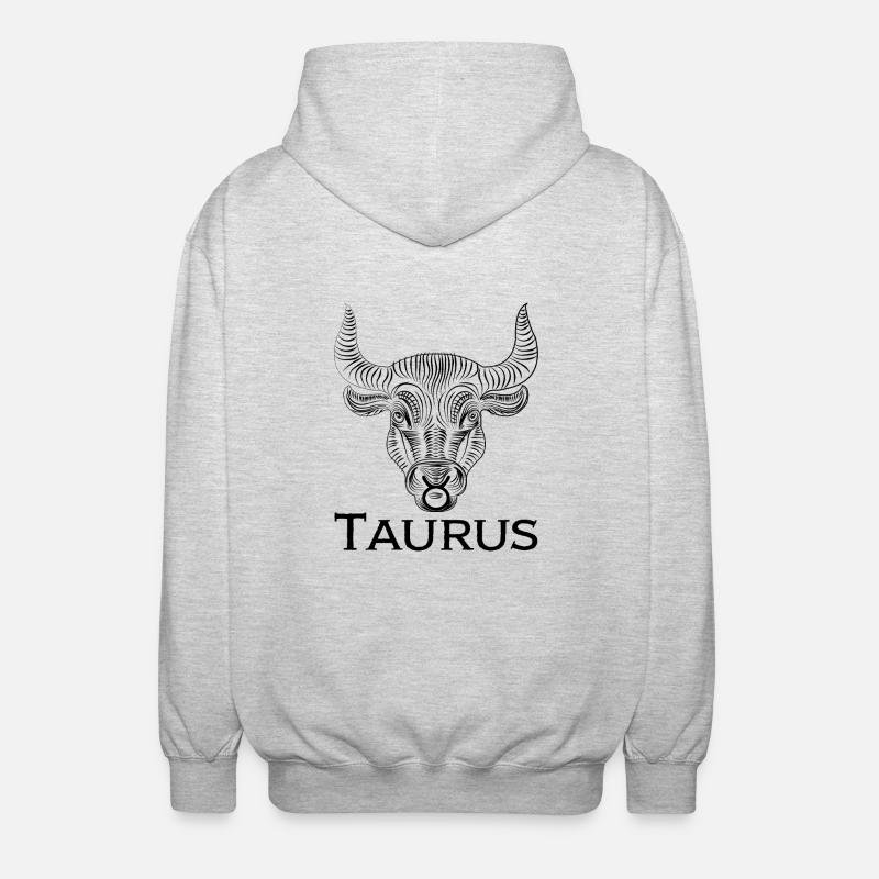 taurus1s Zeichenfläche 1 - Unisex Kapuzenjacke - Hellgrau meliert