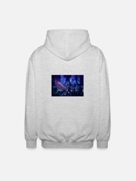 The Graveyard - Unisex Hooded Jacket - light heather grey