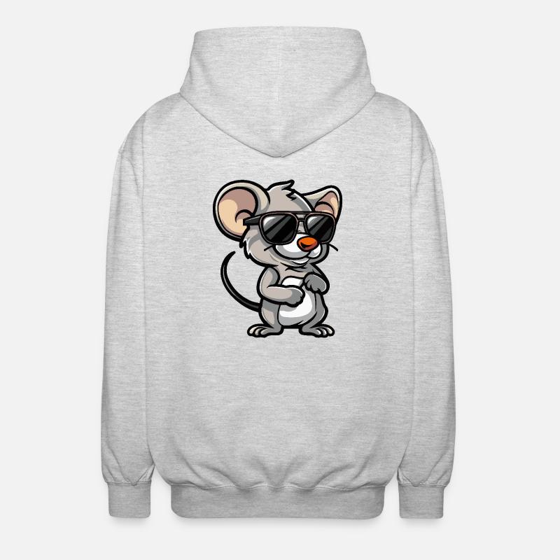 Souris Cool Bande Dessinée - Veste à capuche unisexe - gris clair chiné