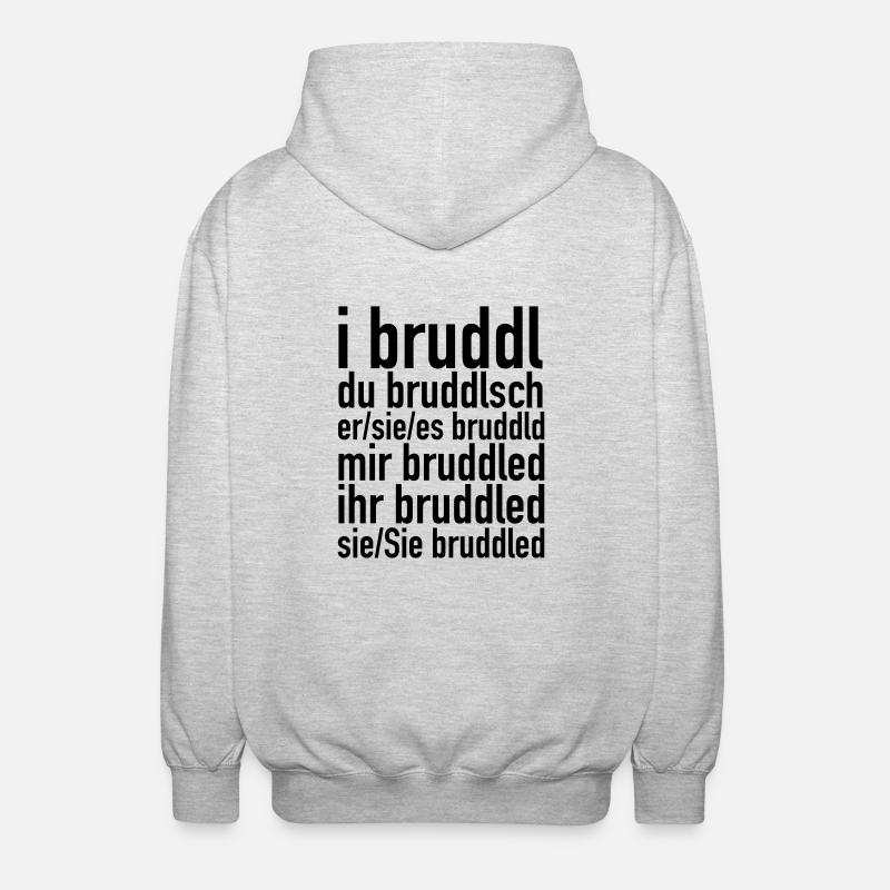 Bruddle - Unisex Kapuzenjacke - Hellgrau meliert