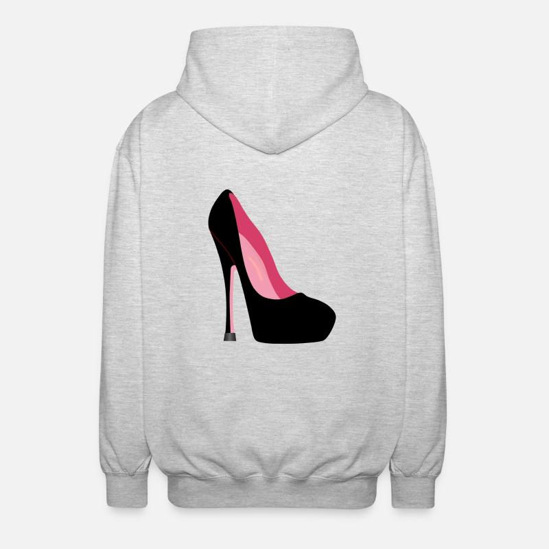 Stiletto Heels - Unisex-hupparitakki - meleerattu vaaleanharmaa