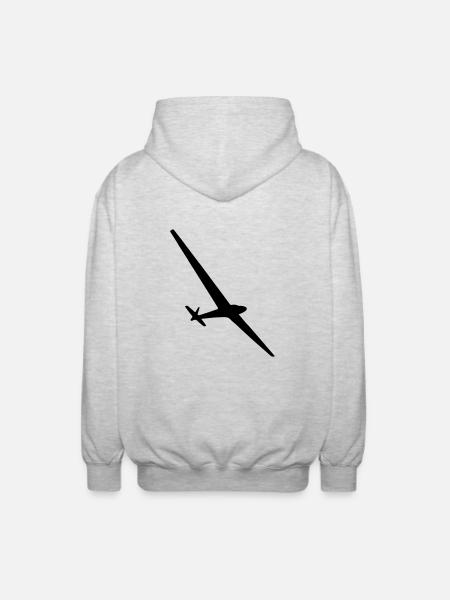 Planeur - Veste à capuche unisexe - gris clair chiné