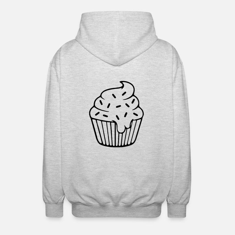 Cupcake - Veste à capuche unisexe - gris clair chiné