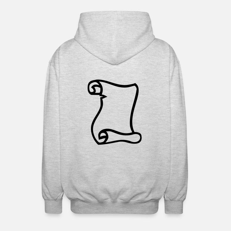 Papier - Unisex Kapuzenjacke - Hellgrau meliert