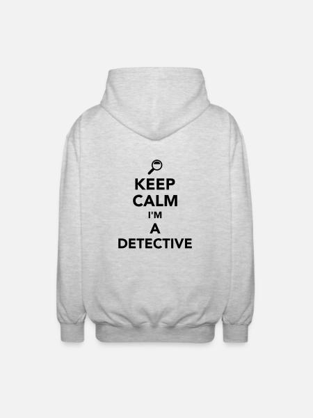 Detective - Veste à capuche unisexe - gris clair chiné