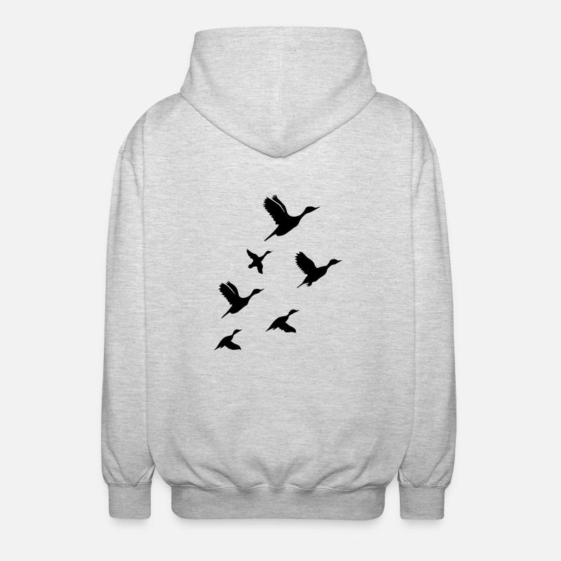Flying Ducks - Veste à capuche unisexe - gris clair chiné