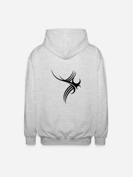 Tribal - Unisex Kapuzenjacke - Hellgrau meliert