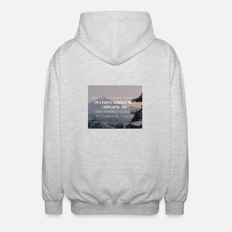 Lost in Japan - S. Mendes - Unisex Hooded Jacket - light heather grey