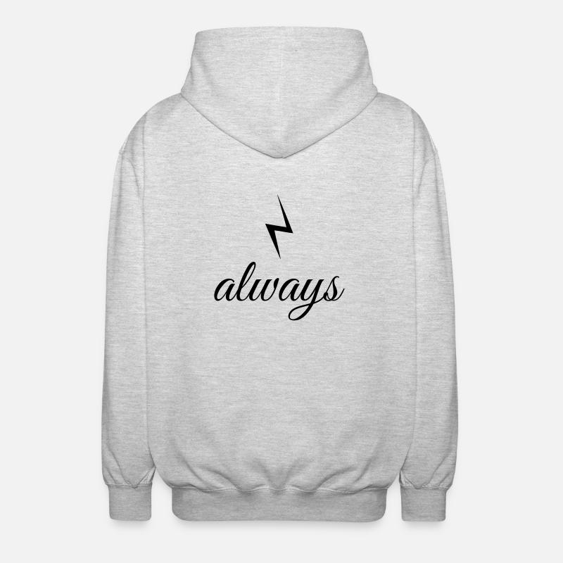 always - Unisex Kapuzenjacke - Hellgrau meliert