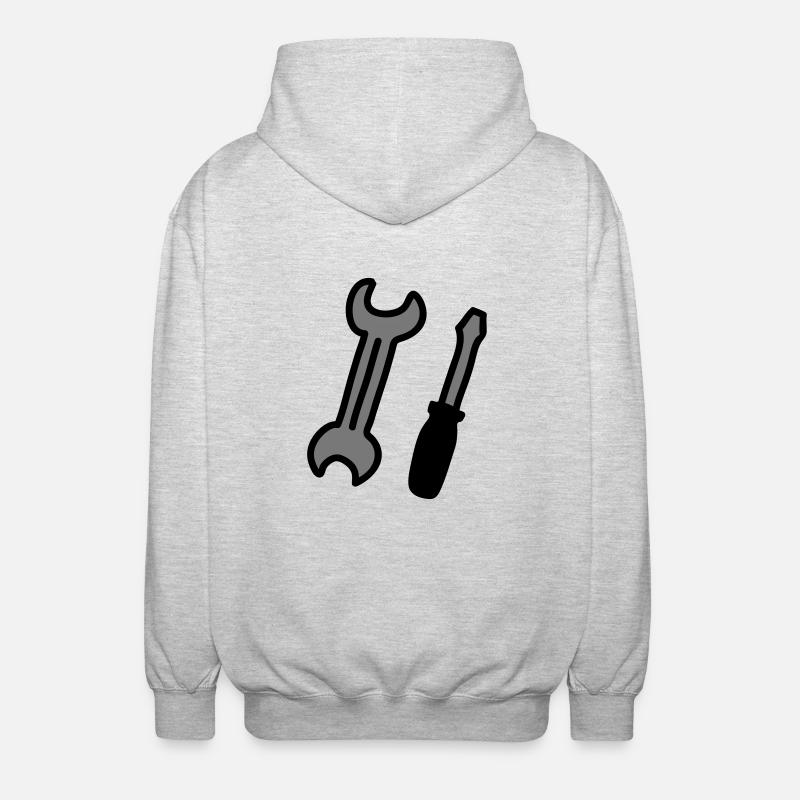 tools - Unisex Hooded Jacket - light heather grey