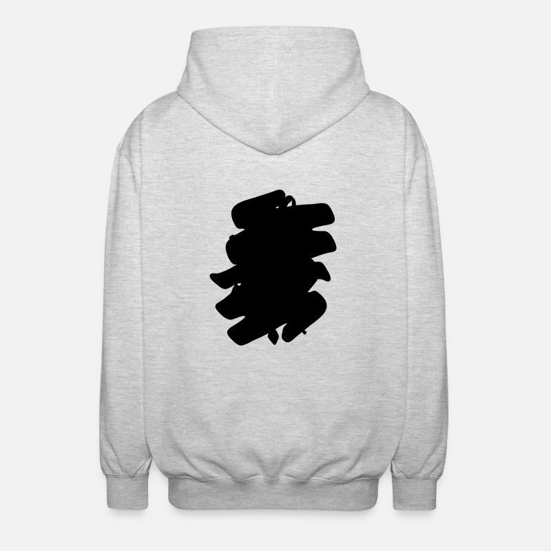 Vibe with me - Unisex Kapuzenjacke - Hellgrau meliert