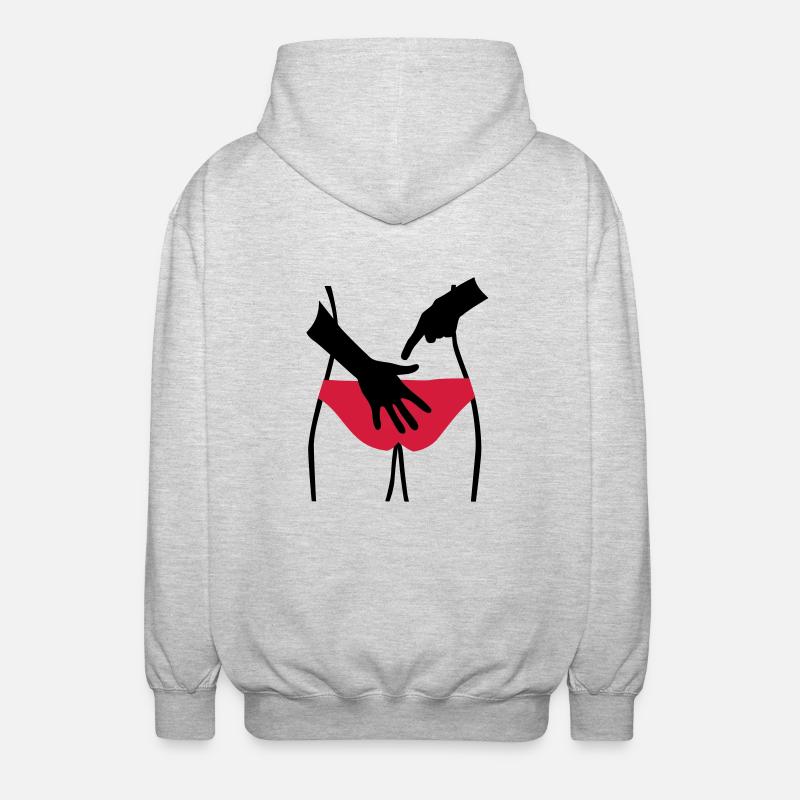 Beachvolleyball - Unisex Hooded Jacket - light heather grey
