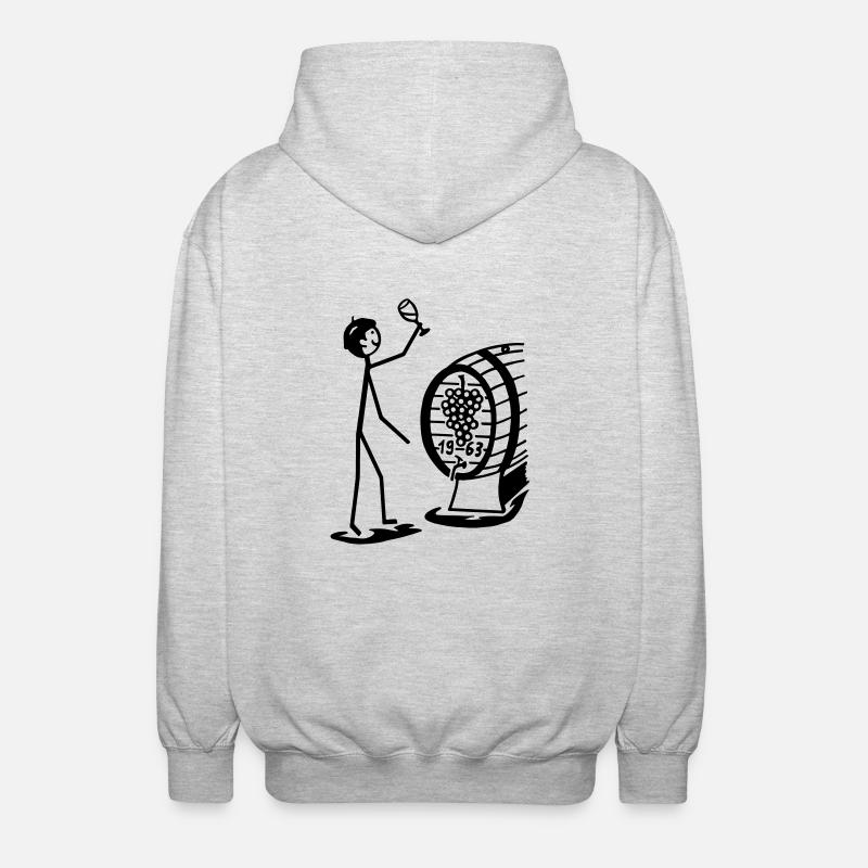 Winzer - Unisex Kapuzenjacke - Hellgrau meliert