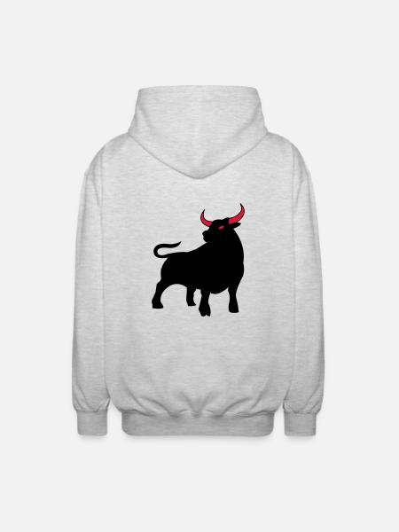 stier_02 - Unisex Hooded Jacket - light heather grey