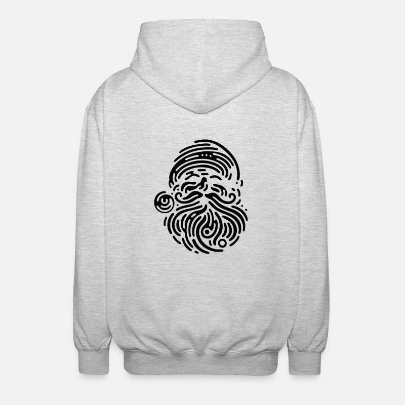 Dongxiang - Veste à capuche unisexe - gris clair chiné