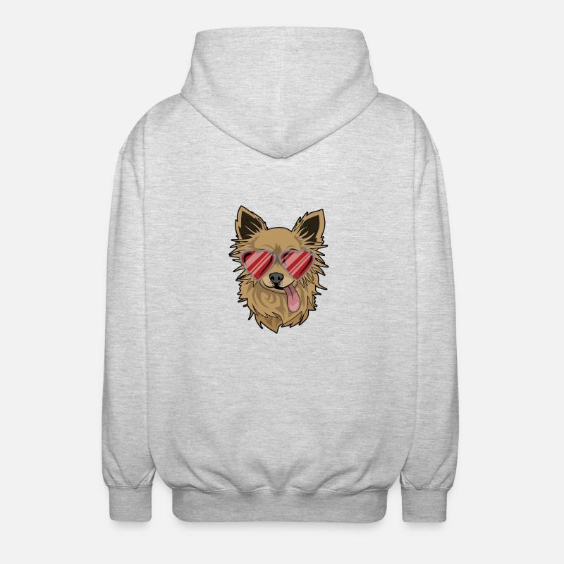 Anges cool - Veste à capuche unisexe - gris clair chiné