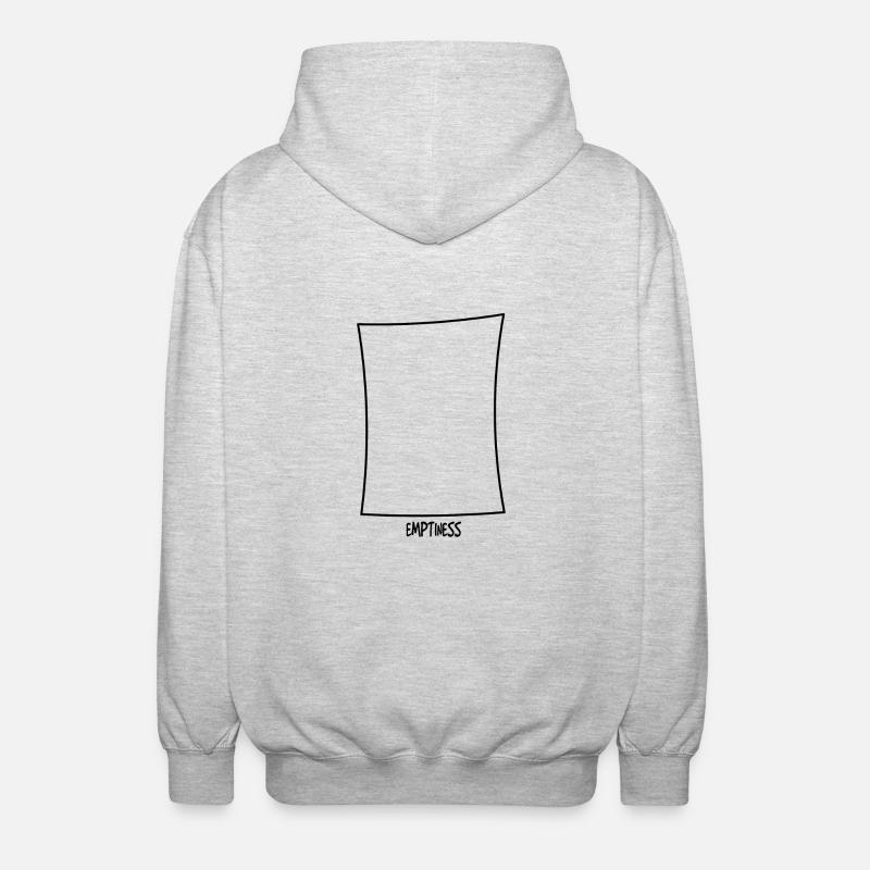 Empty square - Unisex Hooded Jacket - light heather grey