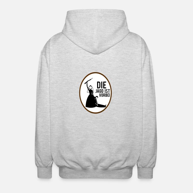 LA CHASSE EST TERMINÉE - Veste à capuche unisexe - gris clair chiné