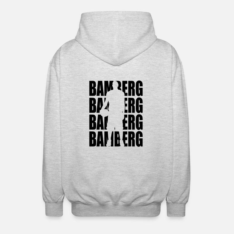 Bamberg Basketball - Unisex Kapuzenjacke - Hellgrau meliert