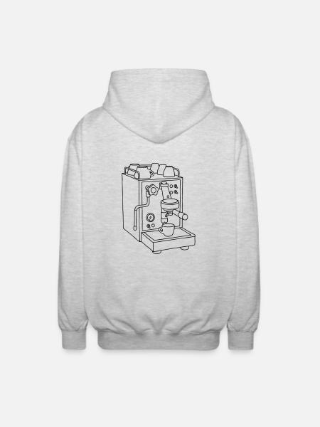 Espresso machine Barista - Unisex Hooded Jacket - light heather grey