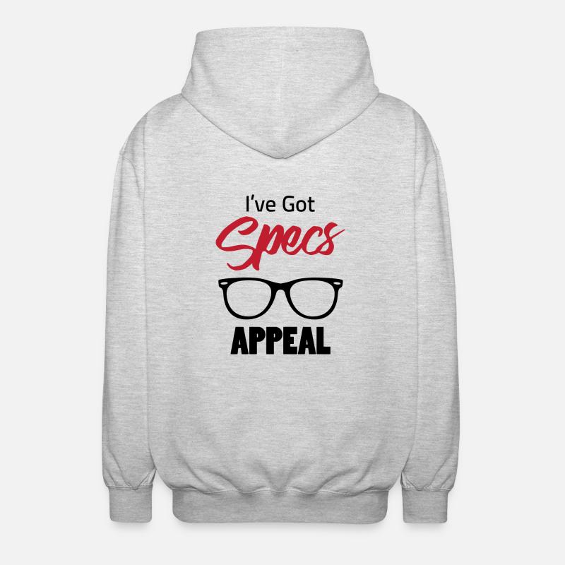 Optiker: I´ve got SpecsAppeal - Unisex Kapuzenjacke - Hellgrau meliert